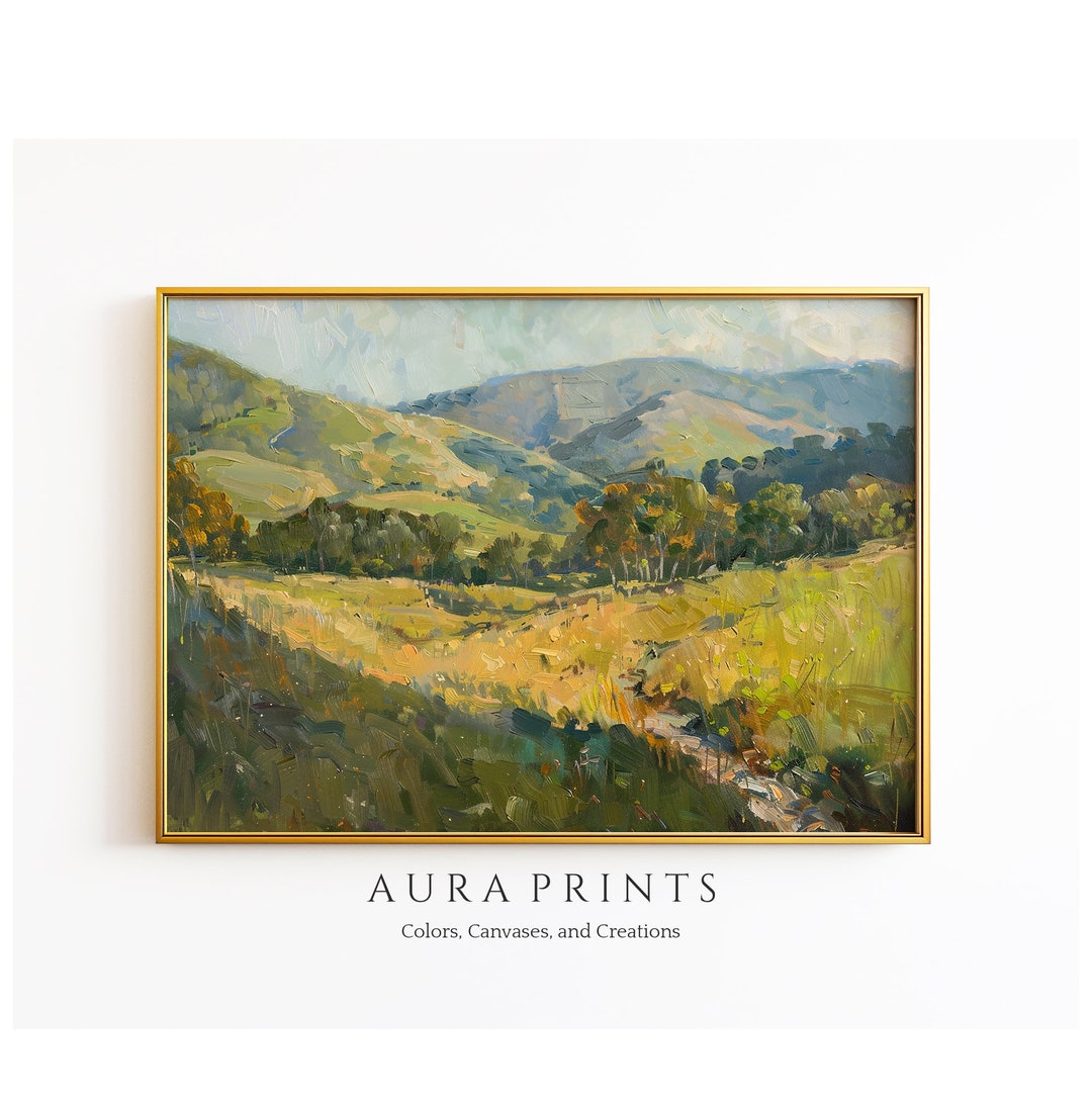 Vintage Spring Valley Painting | Digital Download | Vintage Art ...