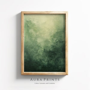 Teintes neutres abstraites de vert | Art mural vintage | Décoration de style campagnard | Cadeau imprimable en téléchargement numérique 1013