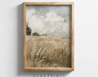 Country Path Oil Painting Vintage Victorian Landscape Art Rustic Digital Printable Download Countryside Decor 00123