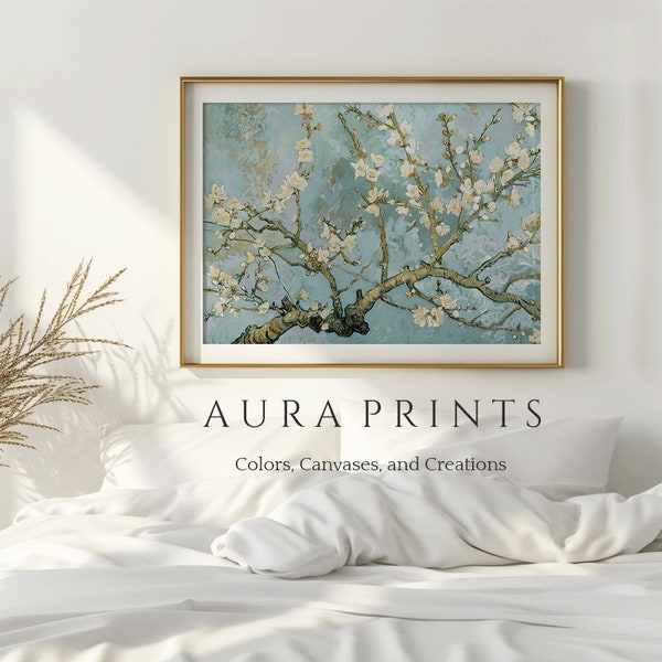 Blossoming Almond Branches | Van Gogh | Floral Print | Nature Wall Art | Botanical Illustration | Digital Download | Peaceful Decor 00059