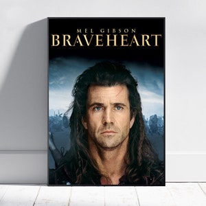 Braveheart Poster, Mel Gibson Wall Art, Fine Art Print, Movie Poster Gift, HQ Wall Decor Design #10
