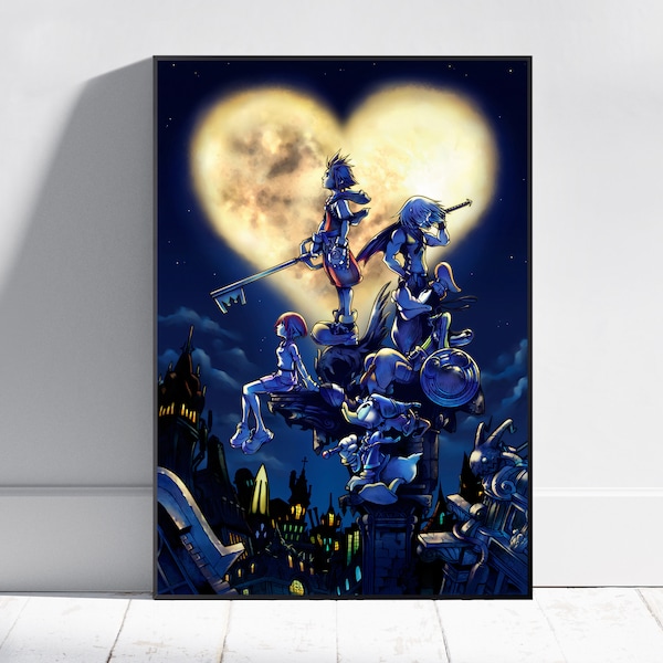 Kingdom Hearts Poster, Destiny Islands Wall Art, Fine Art Print, Game Poster Gift, HQ Wall Decor #2