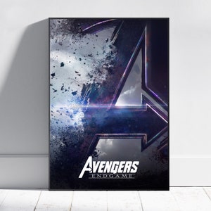 Avengers Poster, Endgame Wall Art, Fine Art Print, Movie Poster Gift, HQ Wall Decor Design #9