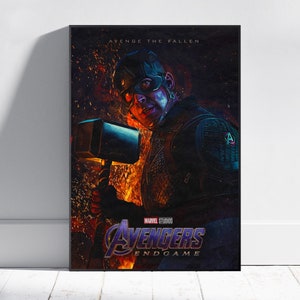 Avengers Poster, Endgame Wall Art, Fine Art Print, Movie Poster Gift, HQ Wall Decor Design #4