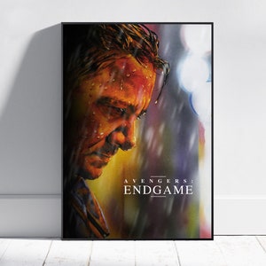 Avengers Poster, Endgame Wall Art, Fine Art Print, Movie Poster Gift, HQ Wall Decor Design #10