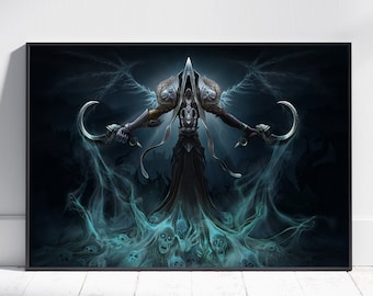 Diablo III Poster, Demon Hunter Wall Art, Fine Art Print, Game Poster Gift, HQ Wall Decor #2