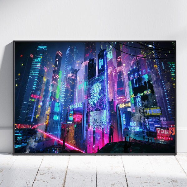 Cyberpunk Wall Art Etsy — free download