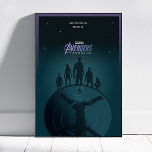 Avengers Poster, Endgame Wall Art, Fine Art Print, Movie Poster Gift, HQ Wall Decor Design #6
