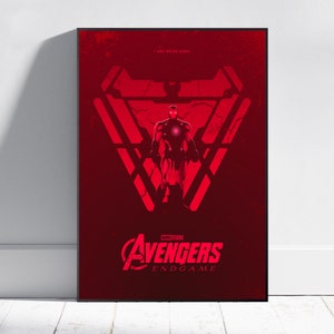 Avengers Poster, Endgame Wall Art, Fine Art Print, Movie Poster Gift, HQ Wall Decor Design #8