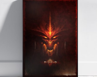 Diablo III Poster, Demon Hunter Wall Art, Fine Art Print, Game Poster Gift, HQ Wall Decor