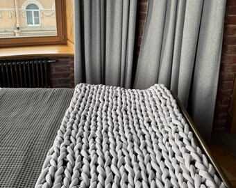 Luxus Gewebte 100% Baumwolle Neutral Beige Tweed Fischgrät Sofa