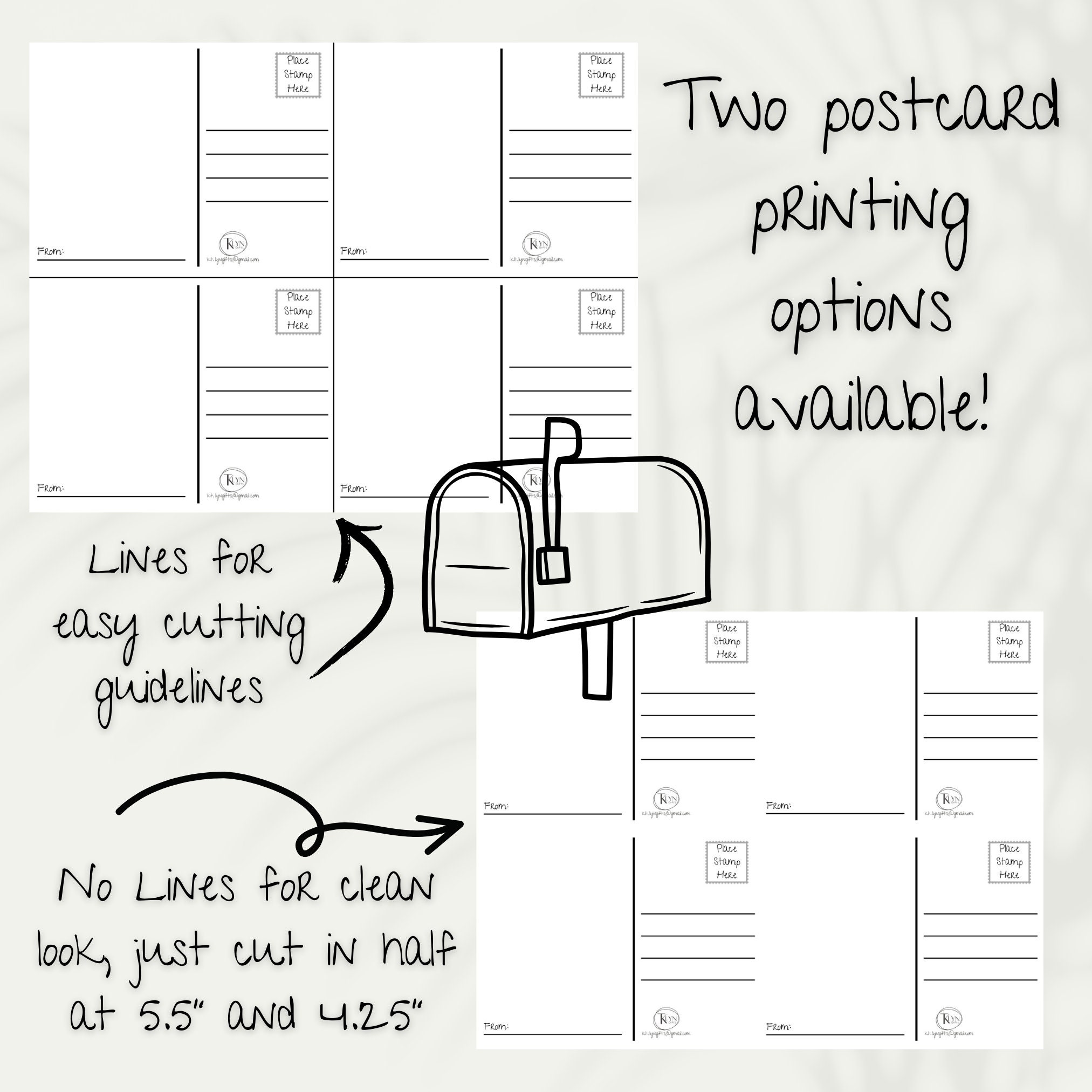 Printable Post Cards To Color