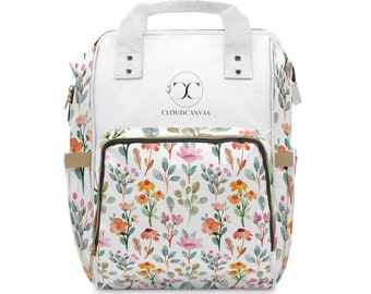 CloudCanvas Flower Multifunctional Diaper Backpack