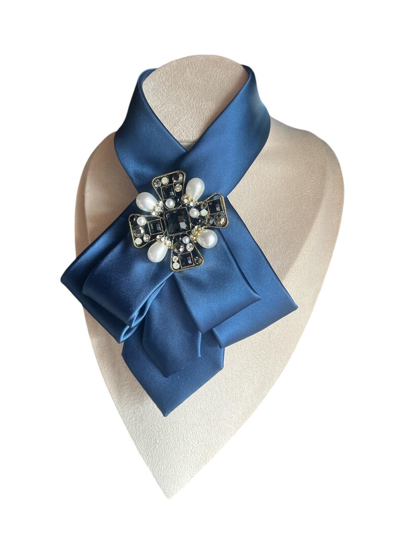 Elegant Necktie Necklace for Women - Handmade Bow Tie Accessory With ...