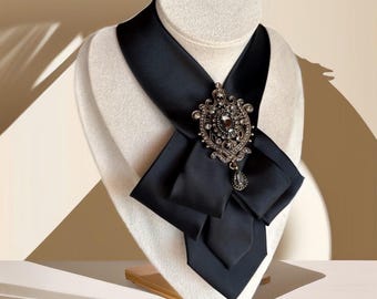 Elegant Necktie Necklace for Women - Handmade Bow Tie 