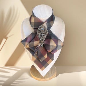 Luxury Women's Necktie - Tie scarf -  Elegant Pattern Tie for Women - Bow tie - Chic Women's Necktie skinny Scarf - Office Fashion Accessory