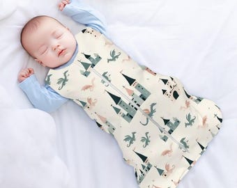 Baby Sleep Sack - Enchanted Dragons & Castles - Nursery Pattern