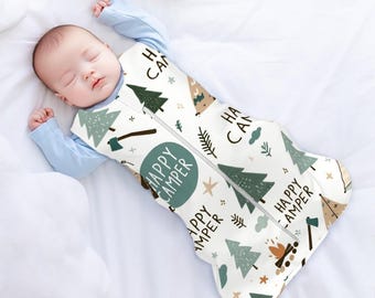 Baby Sleep Sack - Happy Camper Wilderness Nature Theme, Nursery, Infant Night Wear