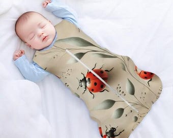 Baby Sleep Sack - Ladybug Nature Themed Nursery Pattern for Infants & Toddlers Sleepwear