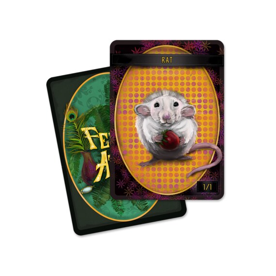 mtg rat token cards Rat Token Pack for Magic the Gathering MTG: 4 pack 1/1 Rat Tokens The Adventurer's Press
