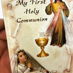 Girl Holy Communion Missal, Catholic First Communion Gift, Printed in Italy