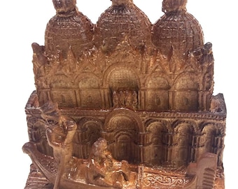 Venice, Italy Gondola Sculpture, San Marcos Basilica Figurine Souvenir, Made in Italy,