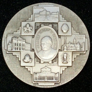 Pope John Paul II Vatican Medal made in Italy Collectible Catholic Gift