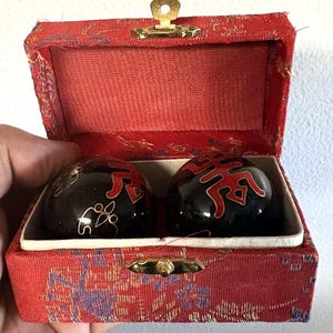 Chinese Chiming Baoding Balls, Metal Hand Health Balls for Stress Relief and Meditation Tools, Feng Shui Gifts
