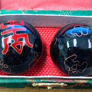 Chinese Chiming Baoding Balls, Metal Hand Health Balls for Stress Relief and Meditation Tools, Feng Shui Gifts
