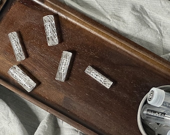 Glati - Punta filtro Glass Vortex Tornado Twister - Trasparente - 8/12 mm - Riutilizzabile