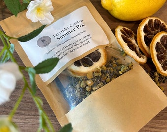 Lavender Garden Simmer Pot: Natural Home Fragrance