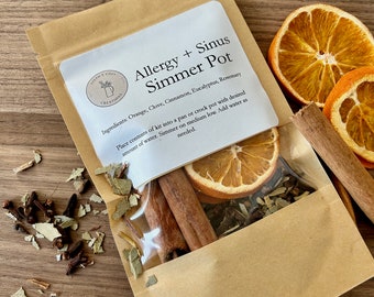 Allergy & Sinus Relief Simmer Pot: Natural Home Fragrance