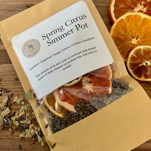 Spring Citrus Simmer Pot | Stovetop Potpourri | All Natural | Housewarming Gift | Non-toxic | Home Fragrance