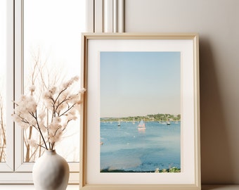 Photo of American flag print, patriotic American sailboat print, patriotic gift, American flag photography, patriotic nautical sailboat, MV