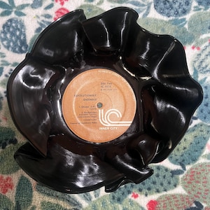 Vinyl Record Decorative Bowl