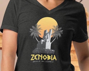 Zenobia Empire of Palmyra Relaxed V-Neck Gift Ancient Roman Empire Gift for History Lover Palmyrene Shirt Gift Septimia of Syria