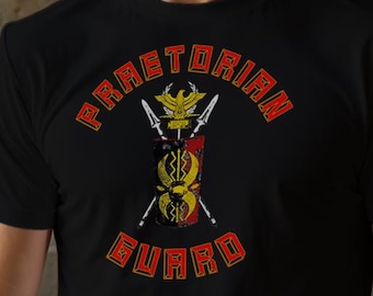 Praetorian Guard T-Shirt - Ancient Rome Military Shirt - SPQR Roman Empire Tee - Gladiator Gift - Legionary Shield History Shirt