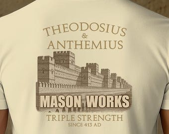Theodosian Walls Shirt Byzantine Empire Gift Constantinople Gift for History Lover of Byzantium Shirt Ancient Rome Father Day Gift Anthemius