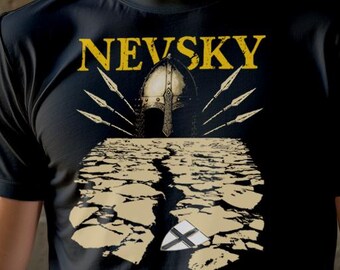 Alexander Nevsky T-Shirt - Battle on the Ice Shirt - Medieval Rus History Tee - Teutonic Knights Crusade - Novgorod Warrior Gift