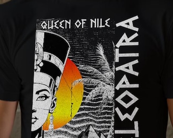 Cleopatra Shirt Egyptian Queen Tee Ancient Egypt Gift for History Lover Egyptian Pyramids T-Shirt Famous Women in History Tee Nile River