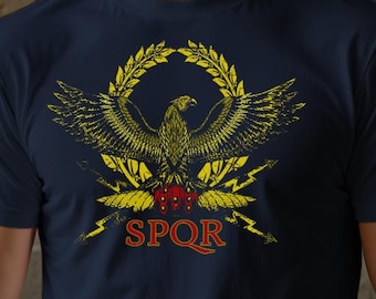 Roman Empire Eagle SPQR Shirt Imperial Standard Ancient Rome Gift for History Lover Aquila Shirt Fathers Day Gift for History Buff Roman Tee