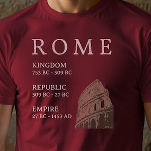Roman Empire Shirt Ancient Rome Gift for History Lover Shirt for History Teacher Colosseum Graphic Christmas Gift for History Buff