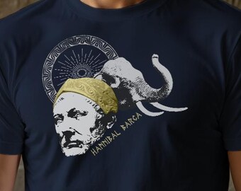 Hannibal Shirt Carthage Punic Empire Gift Hannibal Barca Gift for History Lover of Roman Empire Punic Wars Fathers Day Gift for History Buff