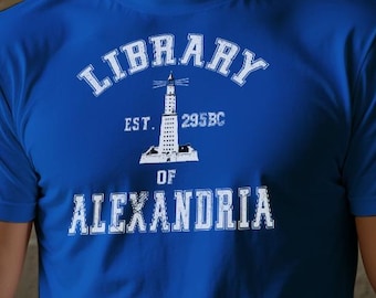 Library of Alexandria Shirt Ancient Egypt Gift for History Buff Lighthouse of Alexandria Gift Ancient Greece Tee Great Library College Shirt