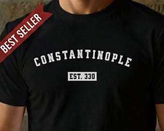 Constantinople Shirt Byzantine History Shirt Roman Empire T-Shirt Bisanzio