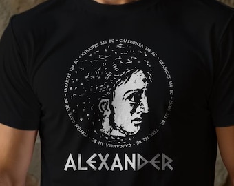 Alexander the Great Shirt Greek Gift for History Buff Ancient Greece Graphic Ancient Battle of Gaugamela Battle of Issus Battle of Persian