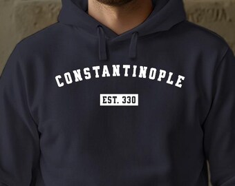 Constantinople Sweatshirt Byzantine History Shirt Roman Empire Hoodie Bisanzio Pullover Roman Empire Father's Day Gift