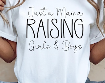 Mama wychowująca dziewczynki i chłopców PNG, grafika macierzyństwa (pobieranie cyfrowe)