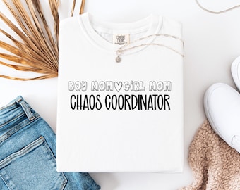 Chłopiec, mama, dziewczyna, mama, koordynator chaosu, grafika (pobranie cyfrowe)