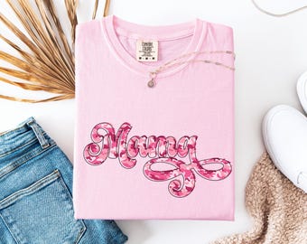 Girl Mama PNG, Pobieranie cyfrowe, Clipart Pink Camo Girl Mom, Grafika macierzyństwa, Projekt do druku, Sztuka Girl Mama
